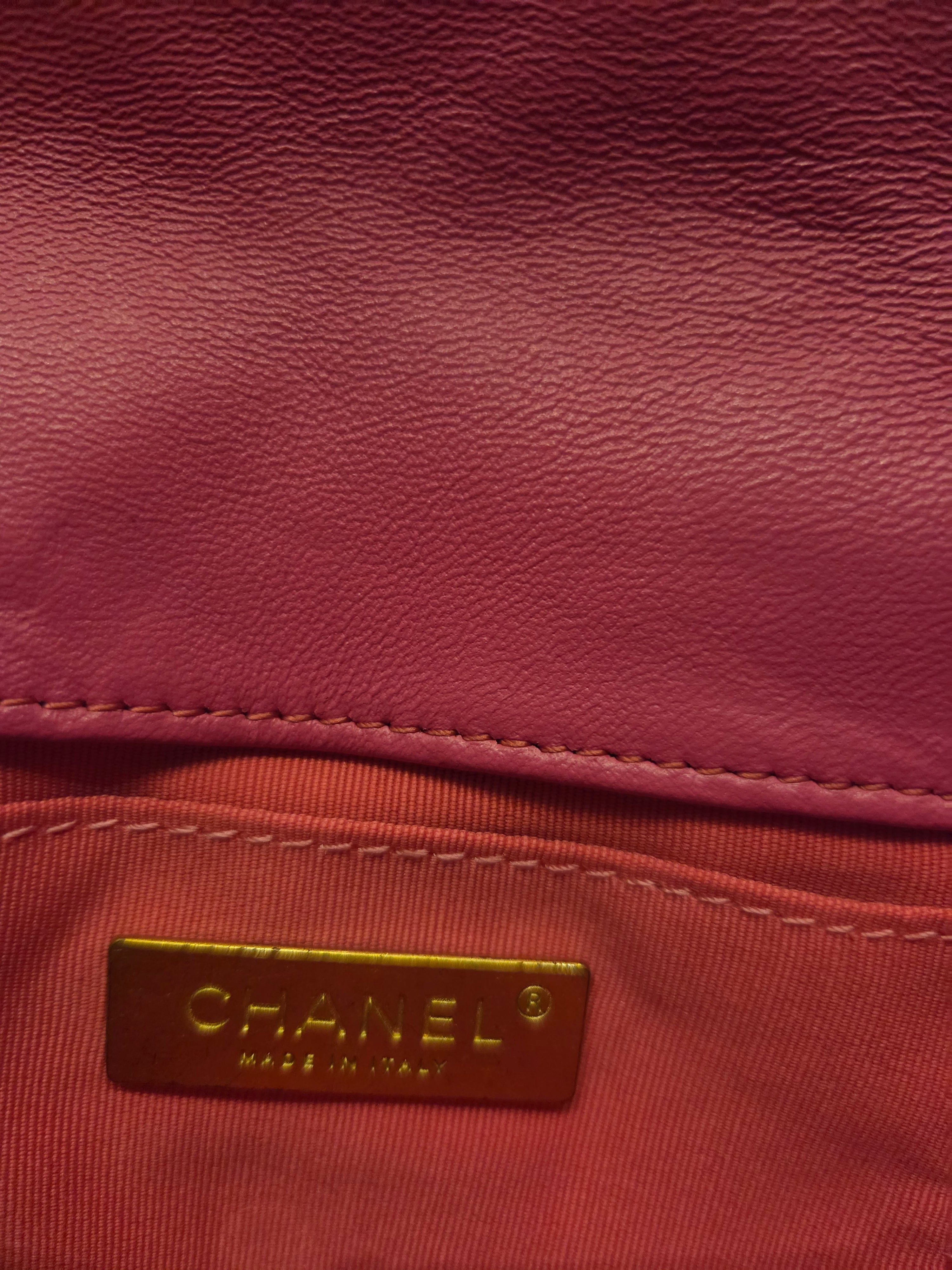 Pink Quilted Chain Strap Shoulder Bag – Pre-Owned.