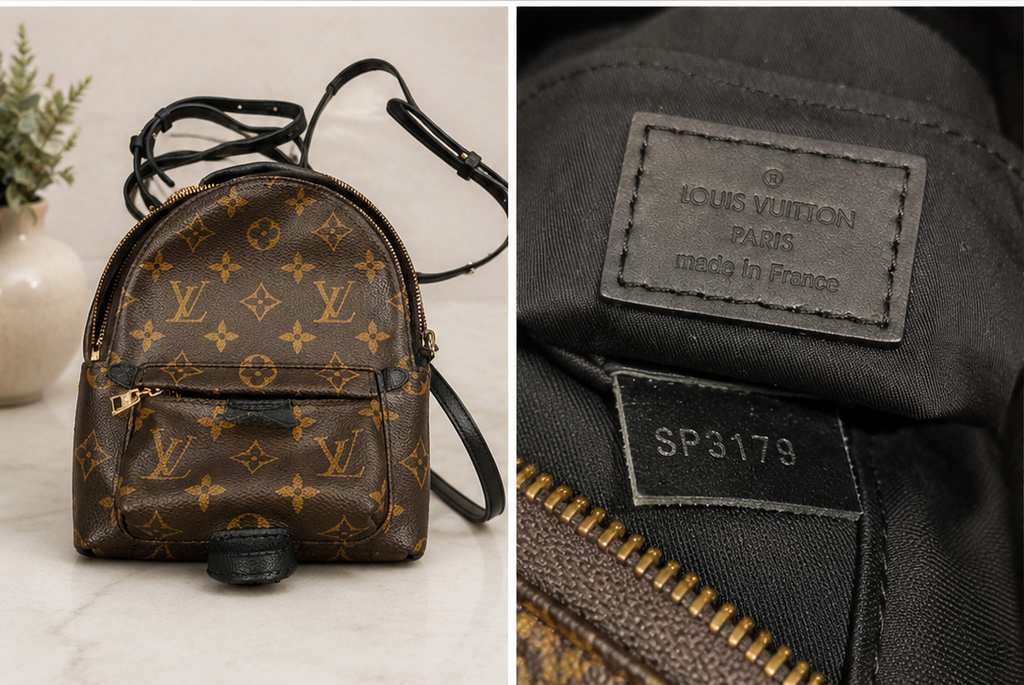 Monogram Mini Backpack Crossbody Bag - Brown