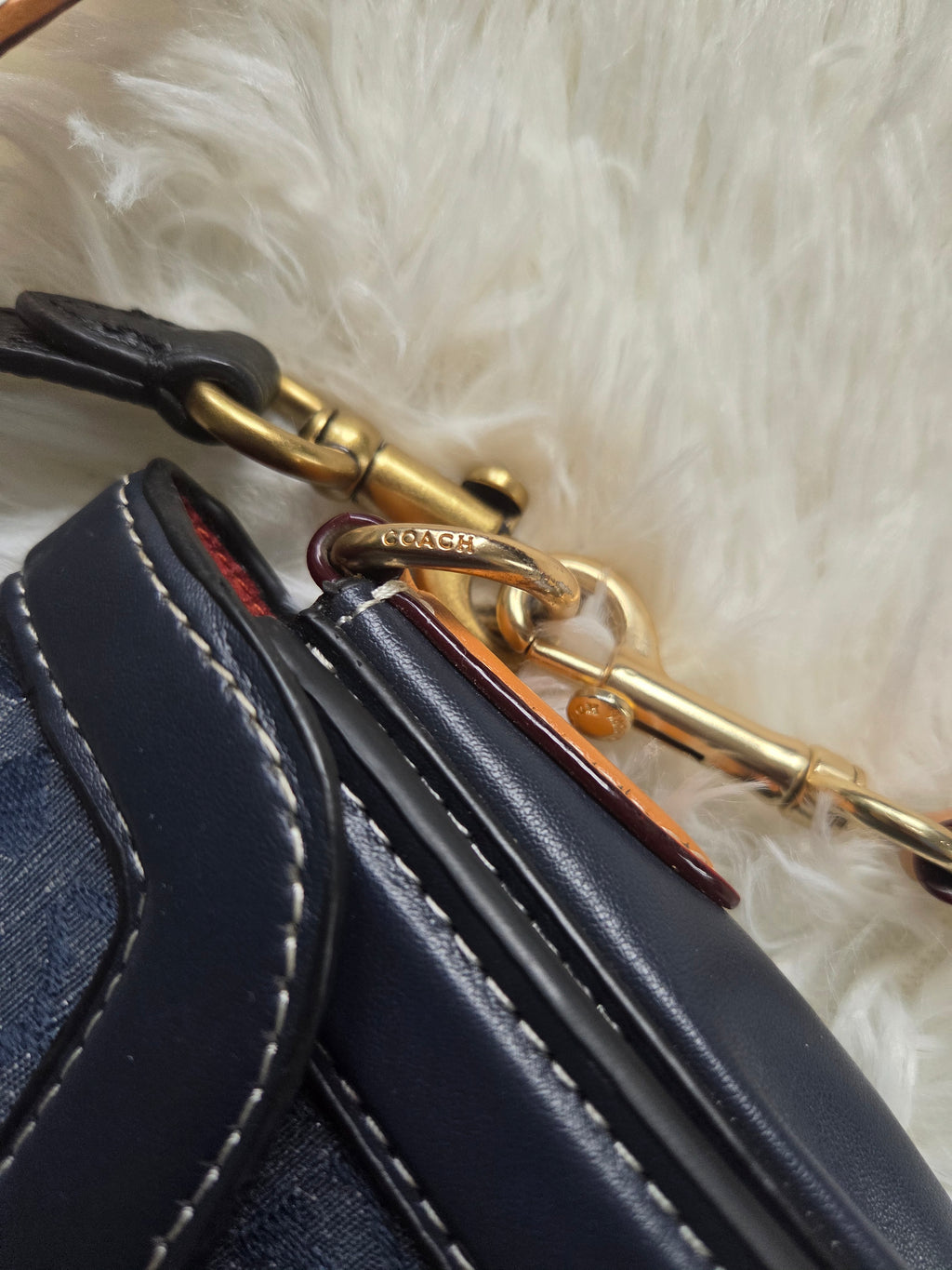 Coach Georgie Shoulder Bag in Signature Chambray