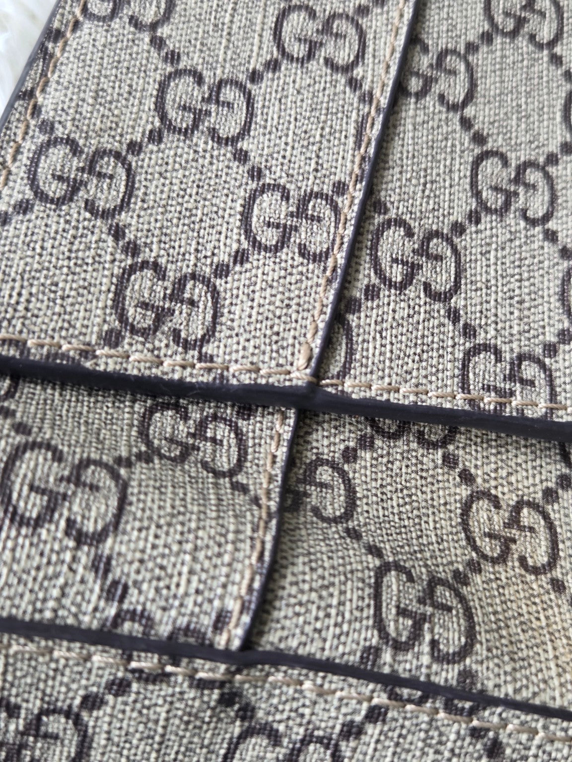 Monogram Print Top Handle Crossbody Bag – Beige & Brown