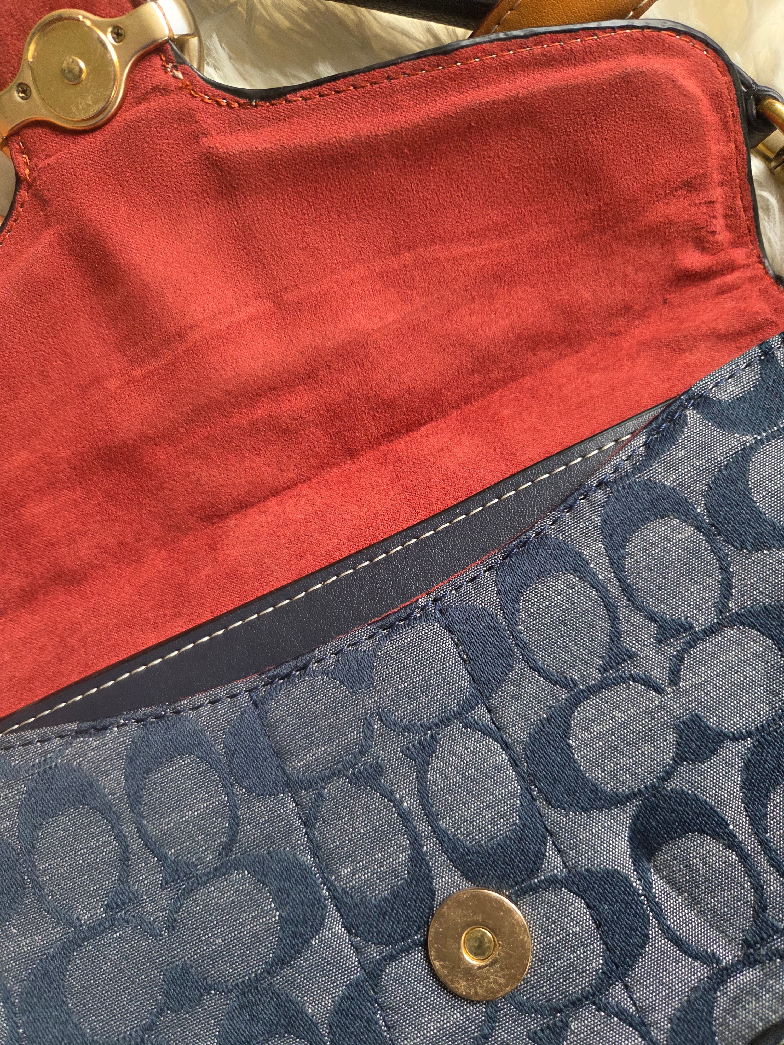 Coach Georgie Shoulder Bag in Signature Chambray