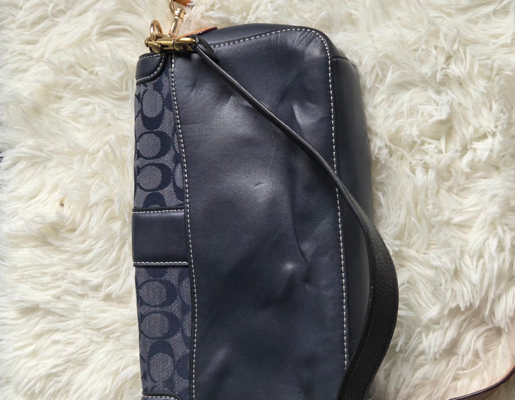 Coach Georgie Shoulder Bag in Signature Chambray